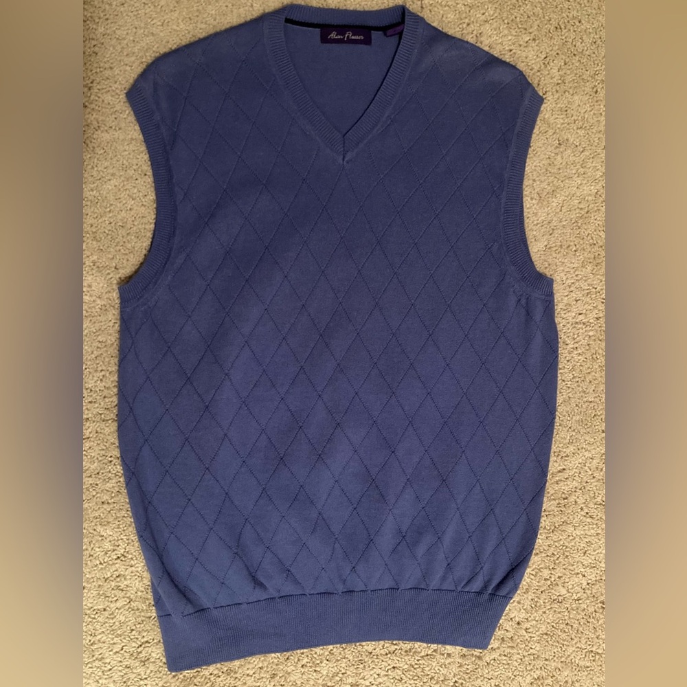 Alan Flusser Cotton Golf / Sweater Vest Size L